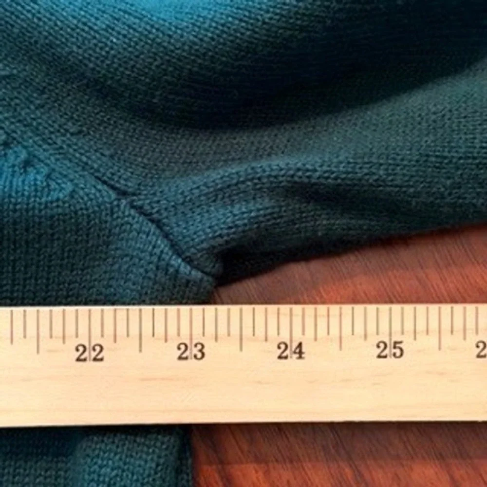 Lot of 2 J. Crew Mens XL Cotton Crewneck Sweaters Navy Blue Forest Green Solid‎